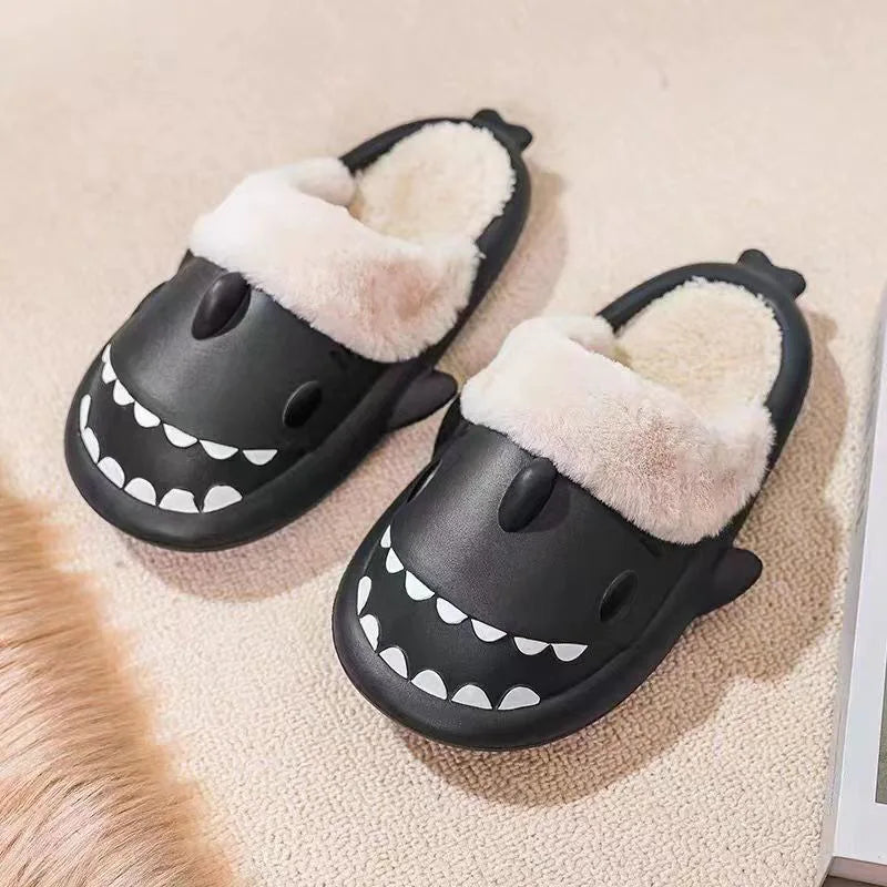 Pantoufles requin en coton