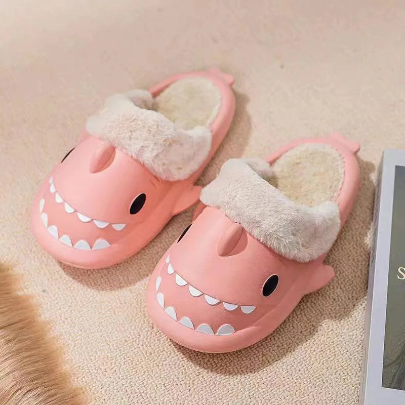 Pantoufles requin en coton