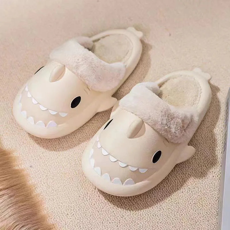 Pantoufles requin en coton