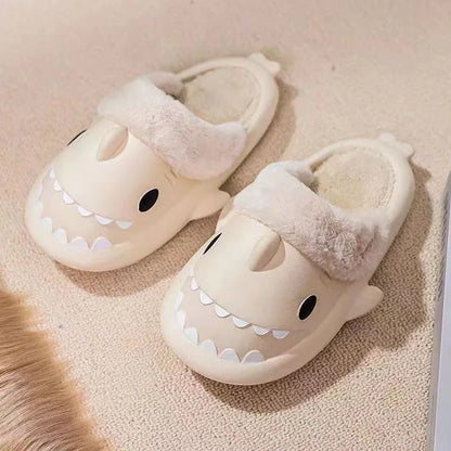 Pantoufles requin en coton